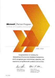 Компетенция Microsoft "Networking Infrastructure Solutions"