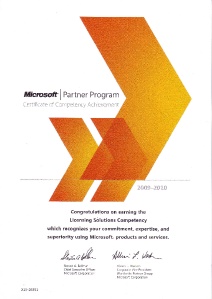 Компетенция Microsoft "Licensing Solutions"