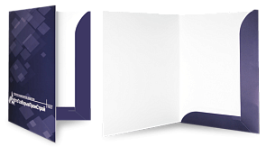 Бумажные папки с логотипом