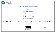 Сертификат инженера Palo Alto Networks Accredited Systems Engineer (PSE): Foundation Accreditation