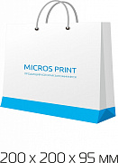 Картинка Большие подарочные пакеты 200x200x95 мм от компании Micros