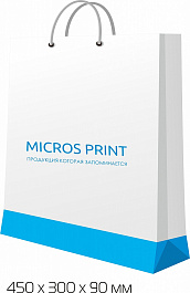 Бумажные пакеты с логотипом 450x300x90 мм