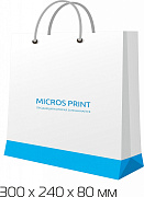 Картинка Бумажные пакеты с рисунком 300x240x80 мм от компании Micros