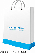 Картинка Бумажные рекламные пакеты 248x357x70 мм от компании Micros